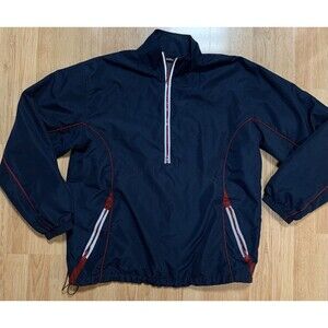 Nordic Track Men’s  1/4 Zip Athletic Pullover Workout Jacket Blue Size Large